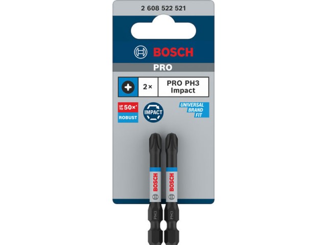 Vijačni nastavek Bosch PRO Phillips Impact, PH3, 55mm, 2608522521